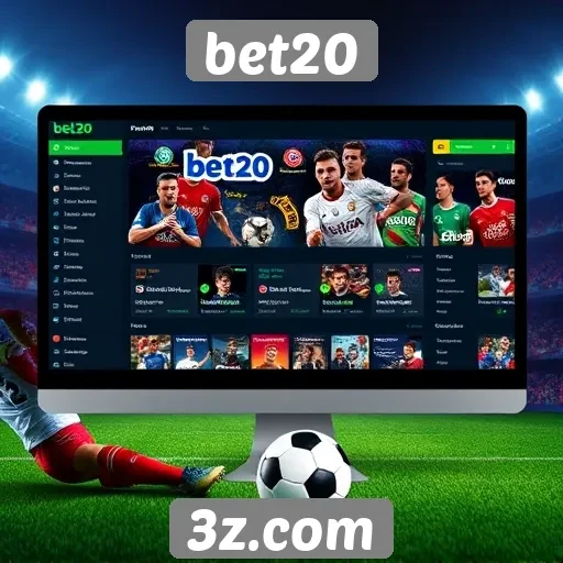 exploração das funcionalidades do site bet20