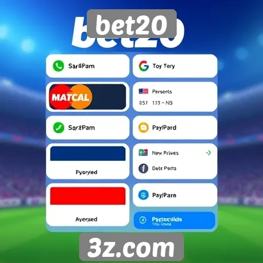 Avaliação das opções de pagamento disponíveis no bet20